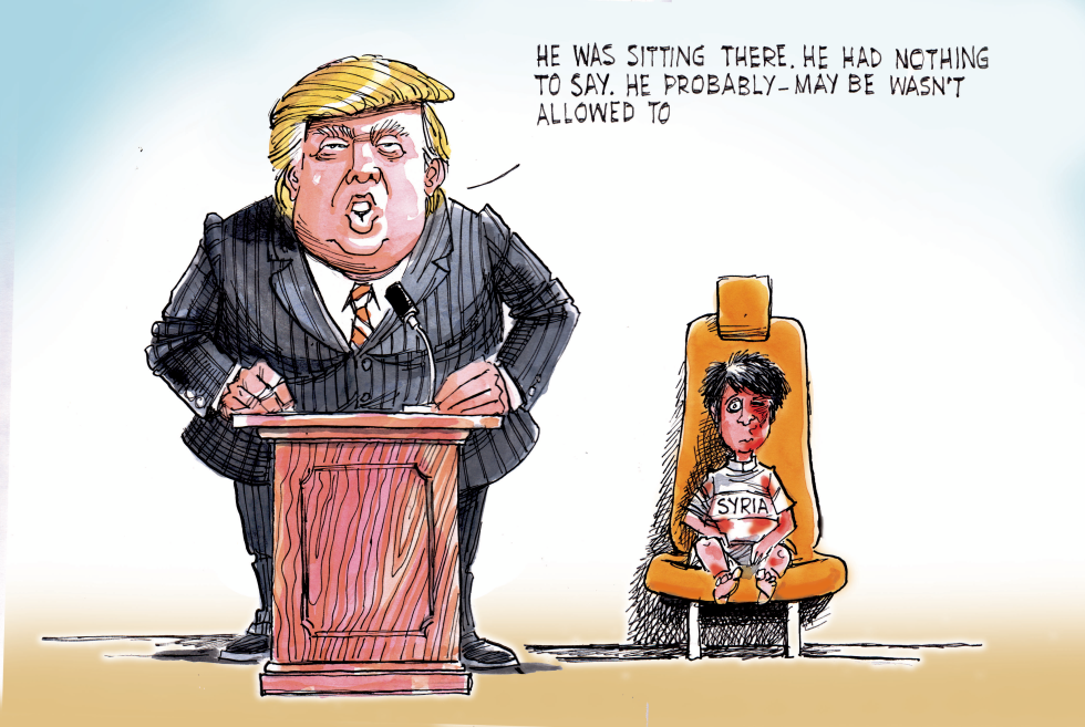  TRUMP AND OMRAN DAQNEES by Sabir Nazar