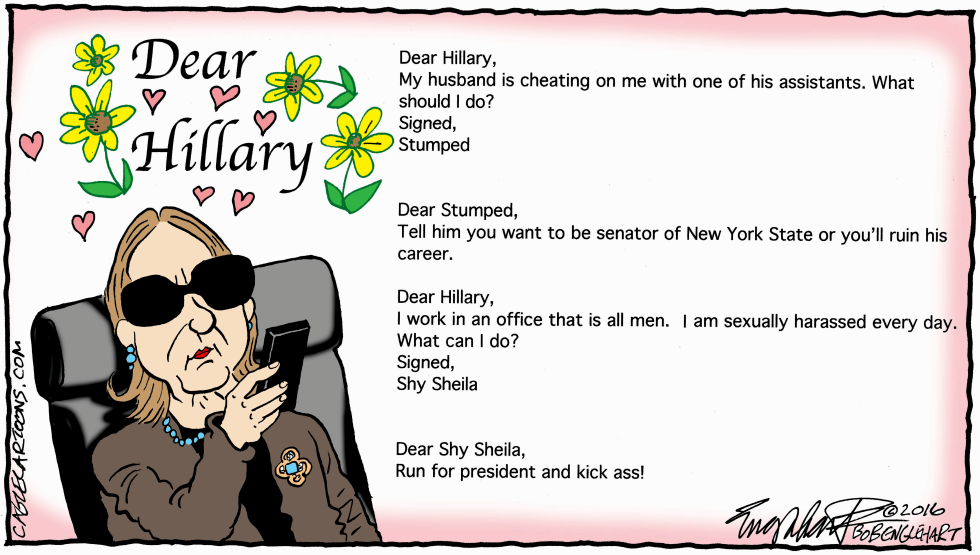  HILLARY EMAILS by Bob Englehart