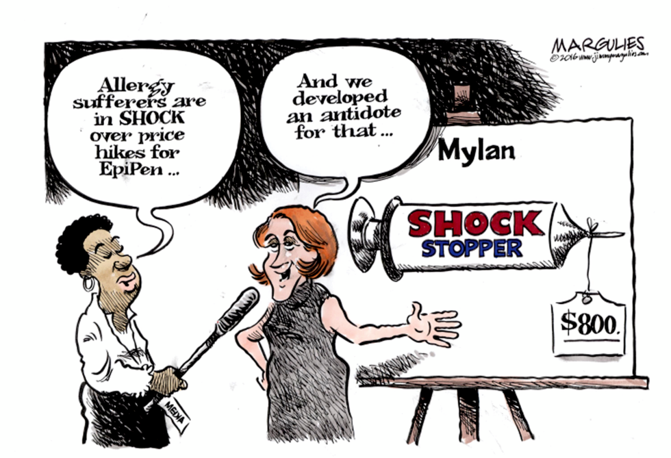 EpiPen price hike color