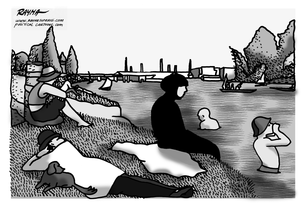 Burkini in France BW