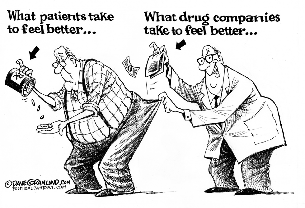Drug company greed