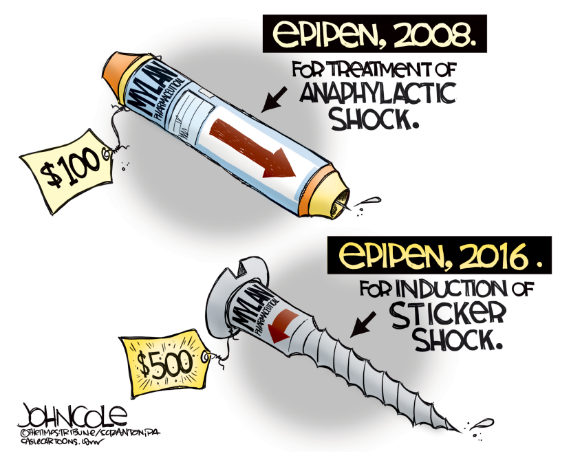 EpiPen pricing COLOR