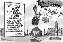 BRAINLESS UNIVERSITIES by Rick McKee