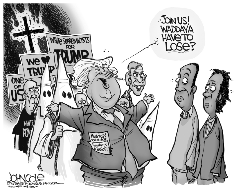Trump and race BW