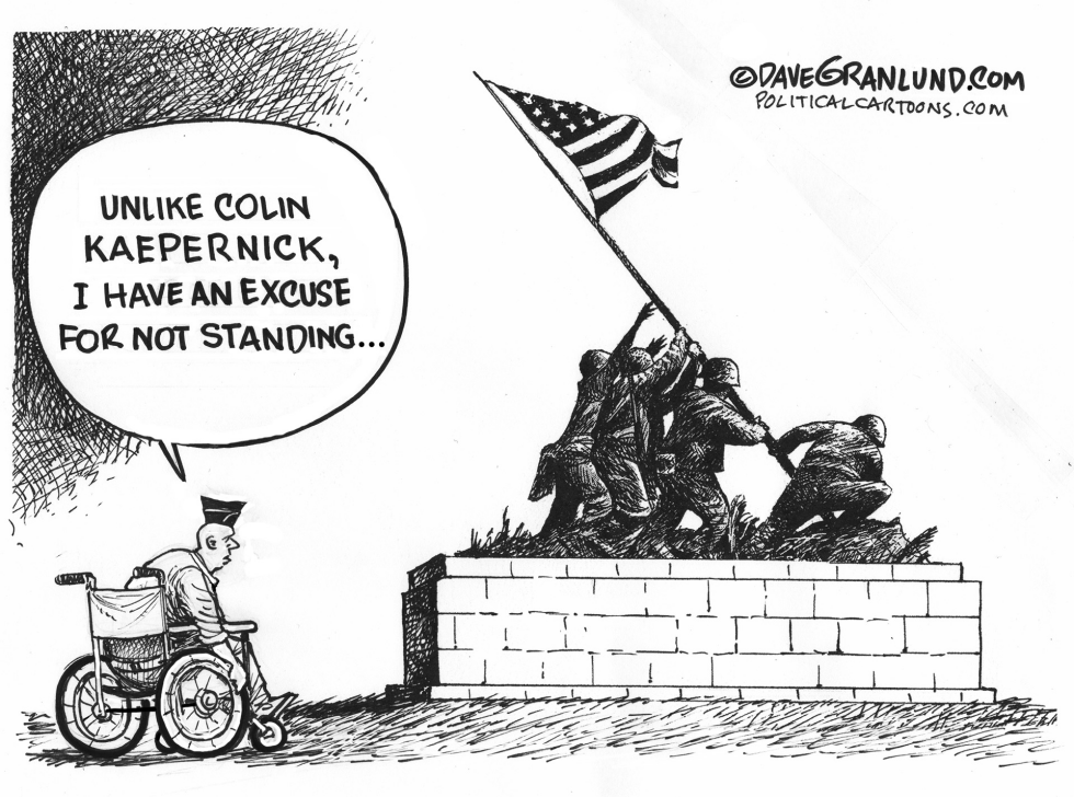 Kaepernick not standing