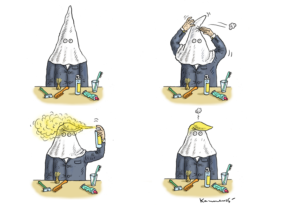MORNING TOILET OF THE KKK-TRUMP