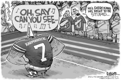 KAEPERNICK SITS by Rick McKee