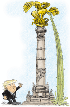 TRUMP VISITS MEXICO  by Daryl Cagle