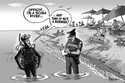 FRENCH BURKINI ISSUE by Paresh Nath