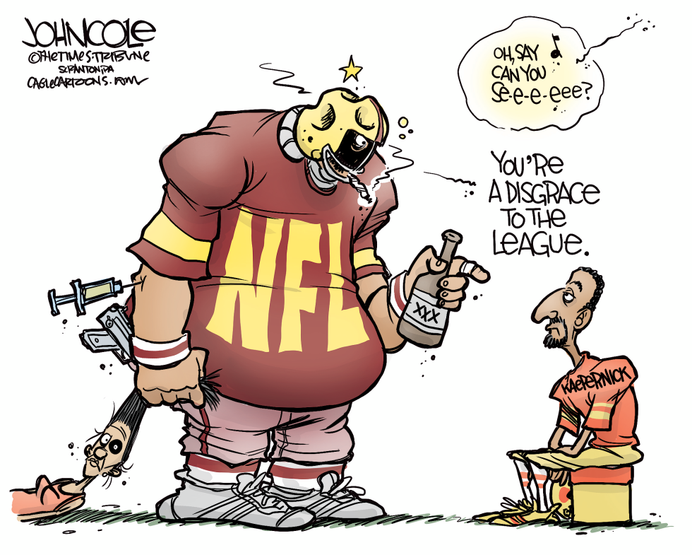 Kaepernick and the NFL -- COLOR