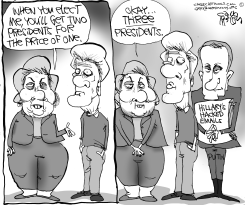 PUTIN AND HILLARY by Gary McCoy