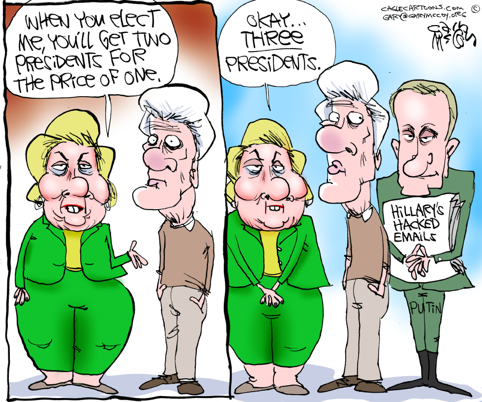Putin And Hillary COLOR