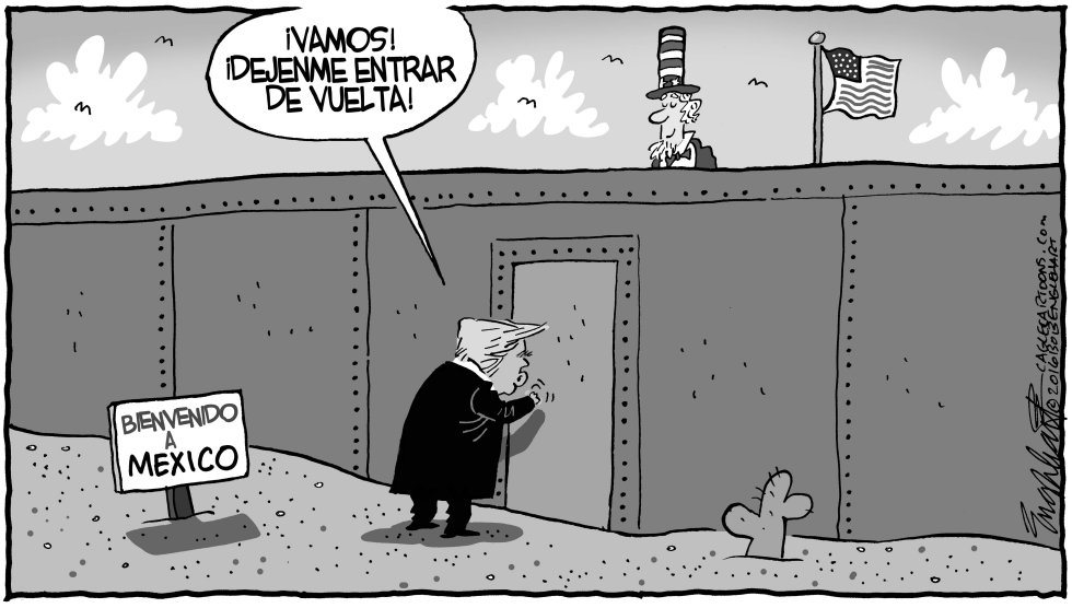  TRUMP EN MEXICO by Bob Englehart