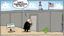 TRUMP EN MEXICO /  by Bob Englehart