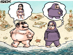 BURKINI BEACH  by Steve Sack
