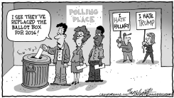 POLLING PLACE by Bob Englehart