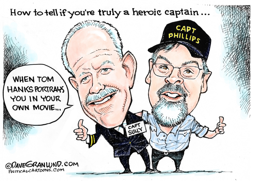  CAPT SULLY AND CAPT PHILLIPS by Dave Granlund