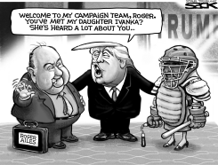 AILES JOINS TRUMP by Steve Sack