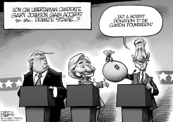 DEBATE ACCESS by Nate Beeler