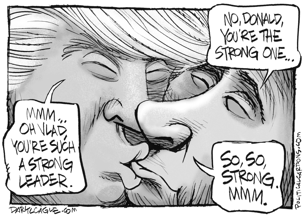 Trump Putin Kiss
