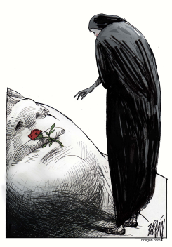 EL ADIOS AL CANTANTE /  by Angel Boligan
