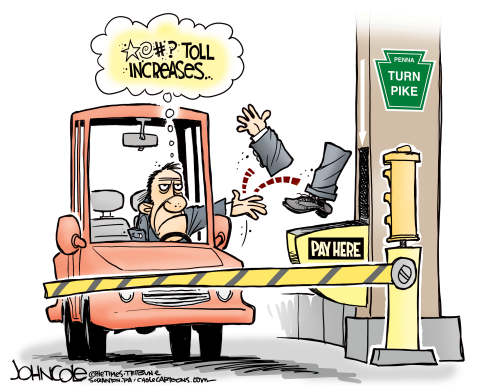 LOCAL PA -- Turnpike toll increases COLOR