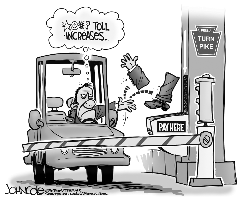 LOCAL PA -- Turnpike toll increases BW