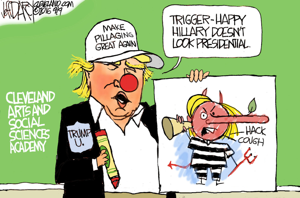 Trump and Clinton presidential looks
