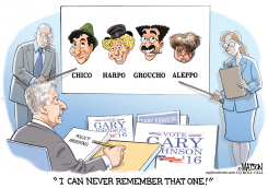 GARY JOHNSON CAN'T REMEMBER ALEPPO by R.J. Matson