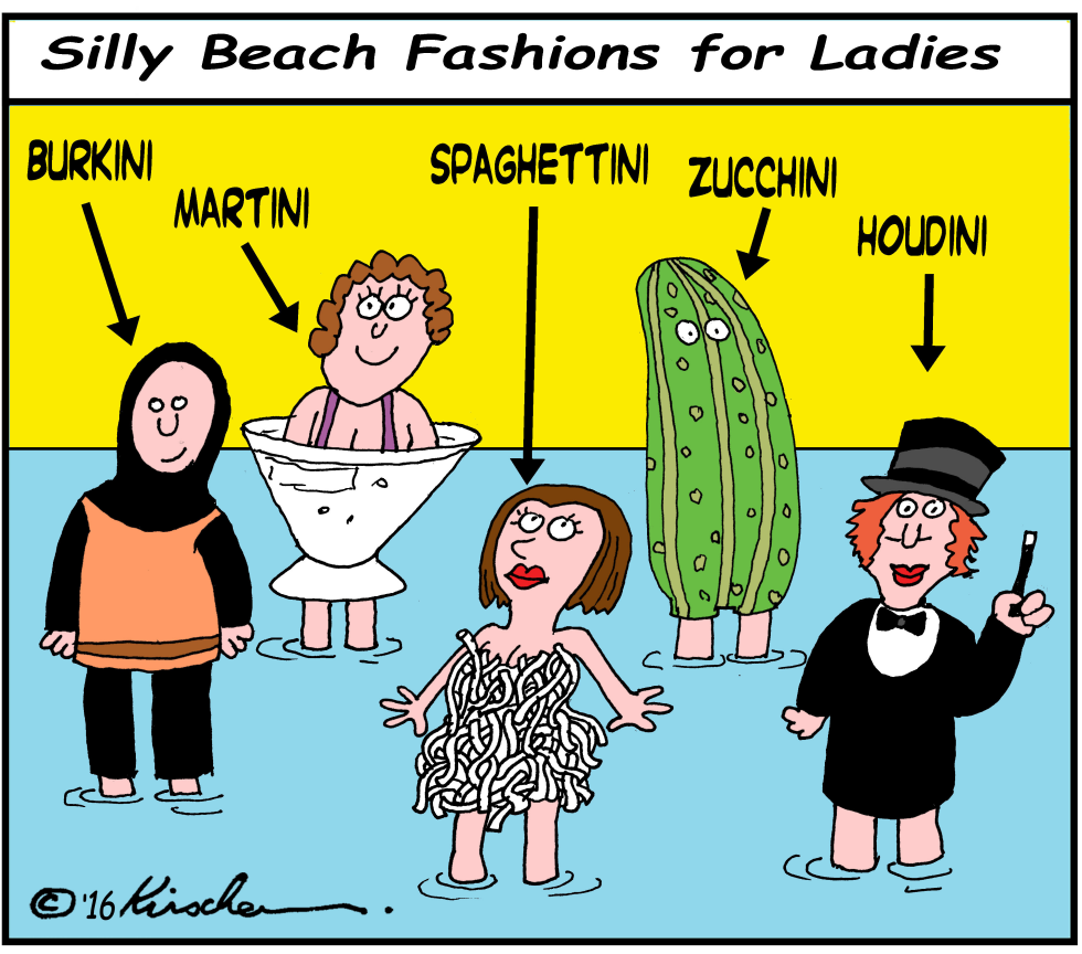 Silly Beach Fashions for Ladies