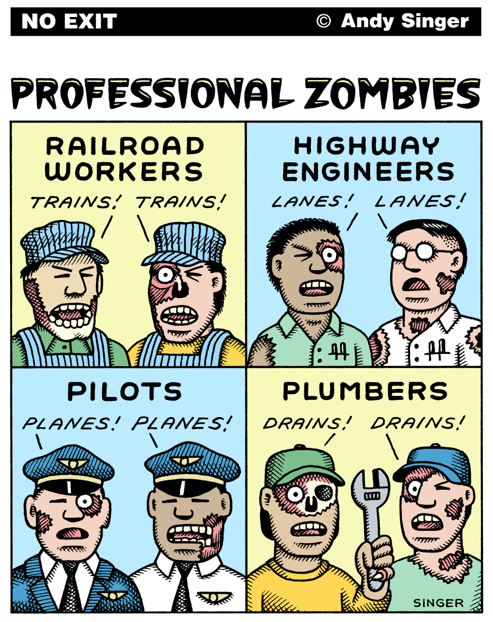 Professional Zombies color version