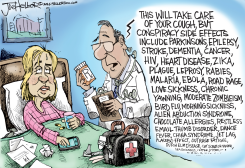 HILLARY SICK by Joe Heller