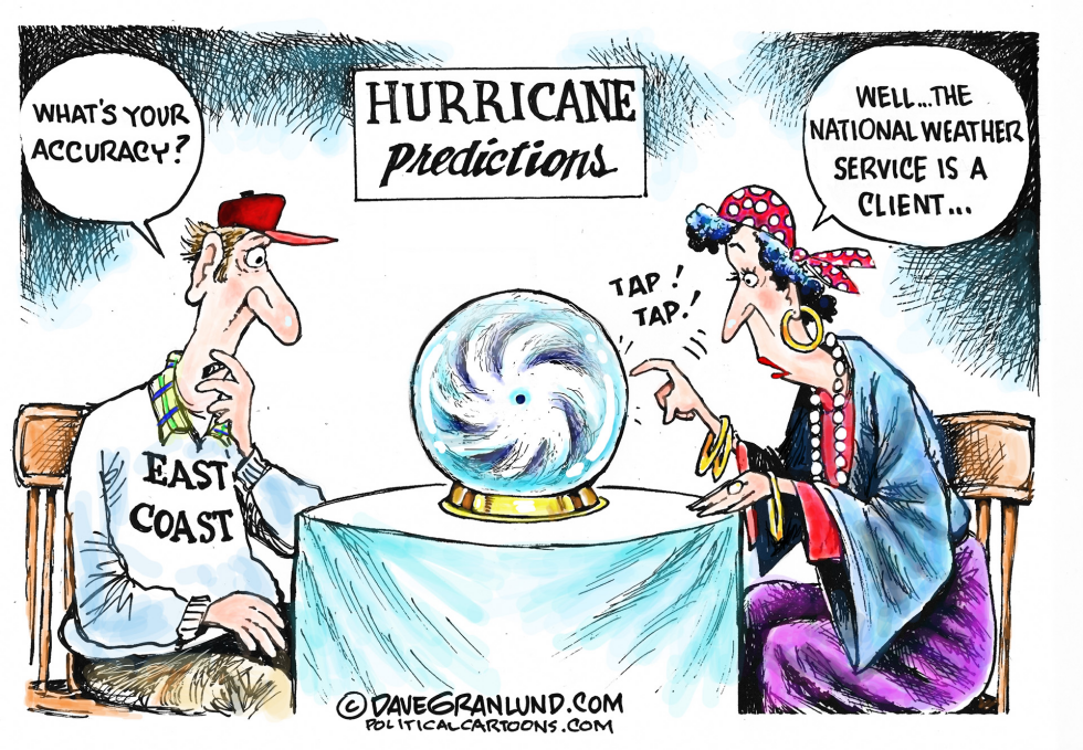  HURRICANE PREDICTIONS by Dave Granlund