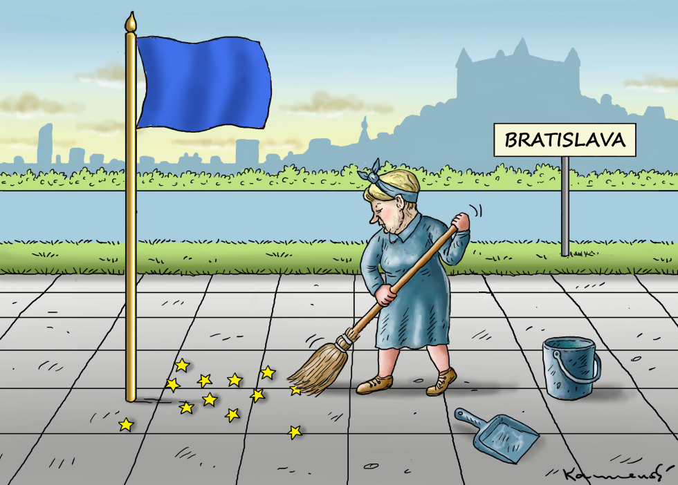 MERKEL AFTER THE EU SUMMIT IN BRATISLAVA