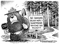 SAMSUNG GALAXY NOTE 7 FIRES by Dave Granlund