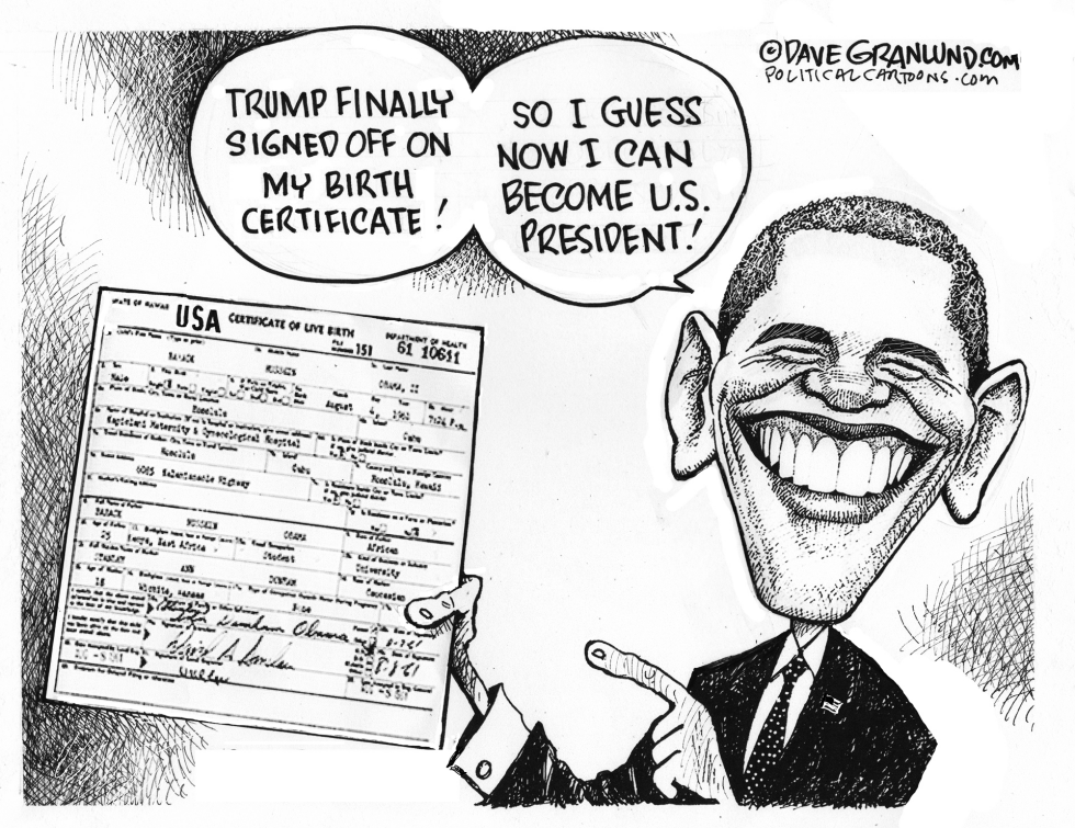 Trump birther to Obama believer