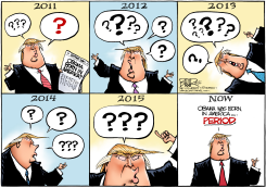 BIRTHER BLATHER  by Nate Beeler