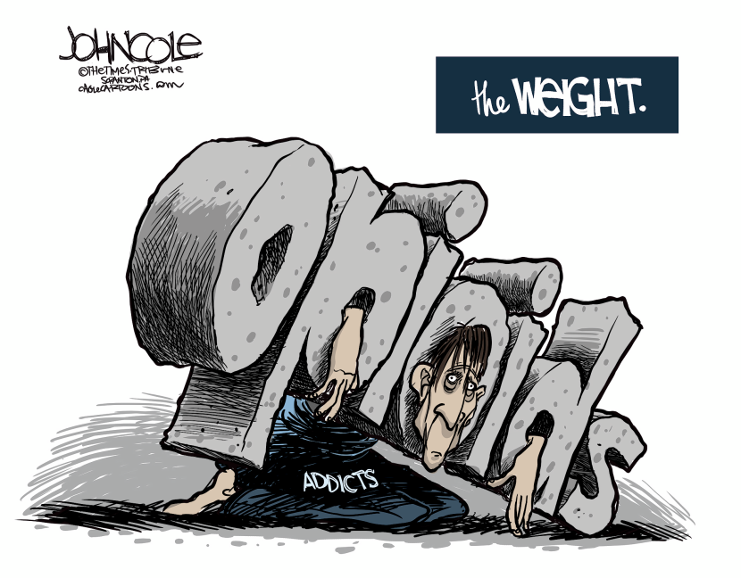 Opioid addiction COLOR