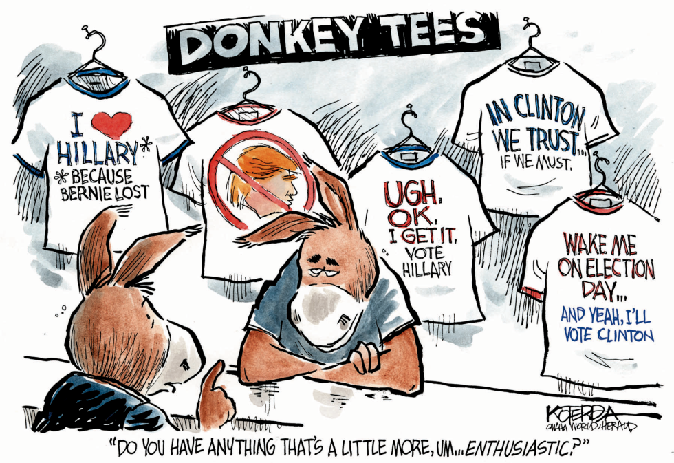  DONKEY TEES by Jeff Koterba