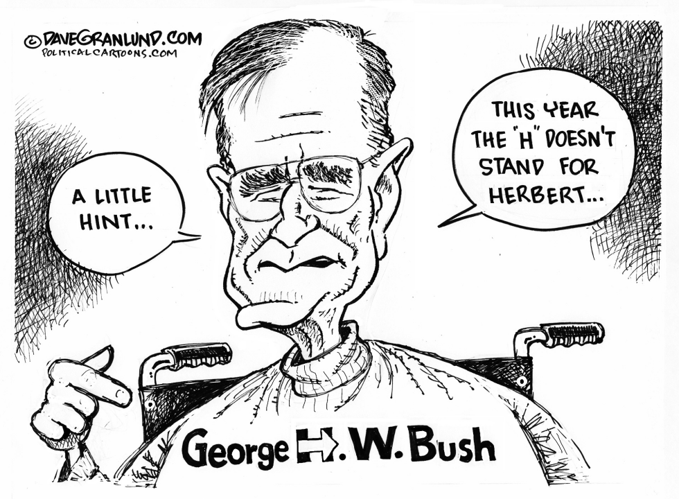George H W Bush and Hillary