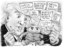 TRUMP AND HILLARY VOODOO DOLL by Daryl Cagle