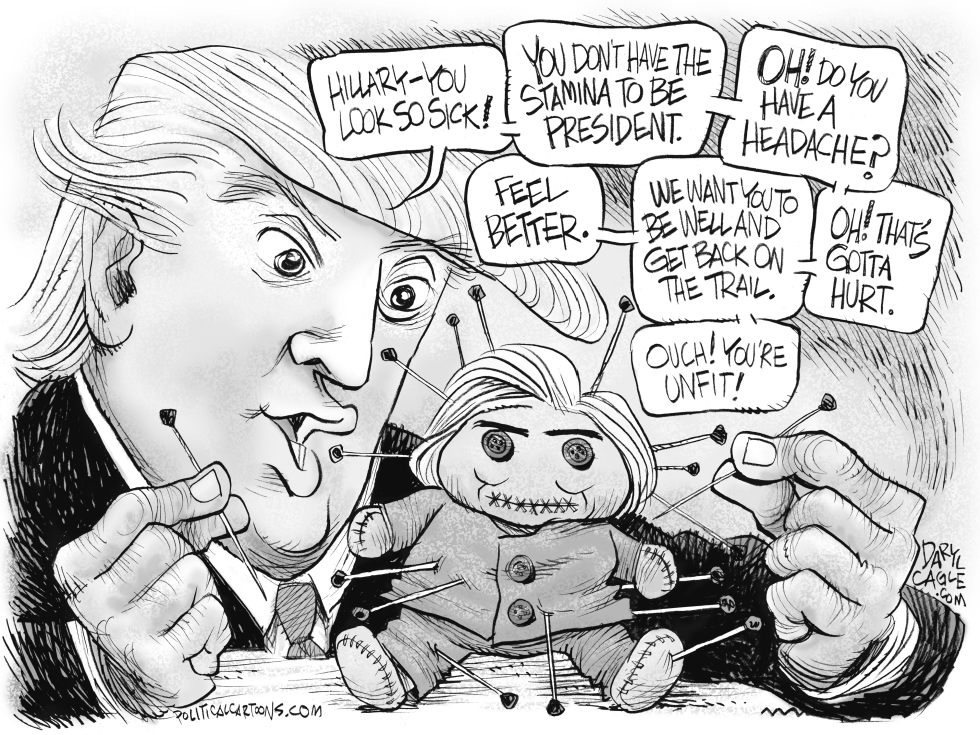 Trump and Hillary Voodoo Doll