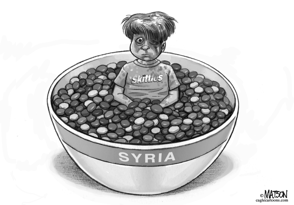  A BOWL OF SKITTLES FROM SYRIA by RJ Matson