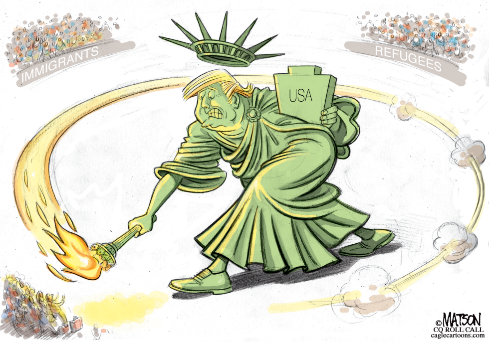 Xenophobic Trump Statue of Liberty-COLOR