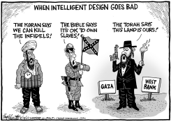 INTELLIGENT DESIGN GOES BAD by Bob Englehart