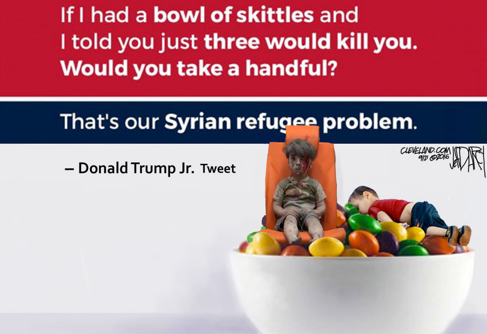 Trump Jr Skittles analogy