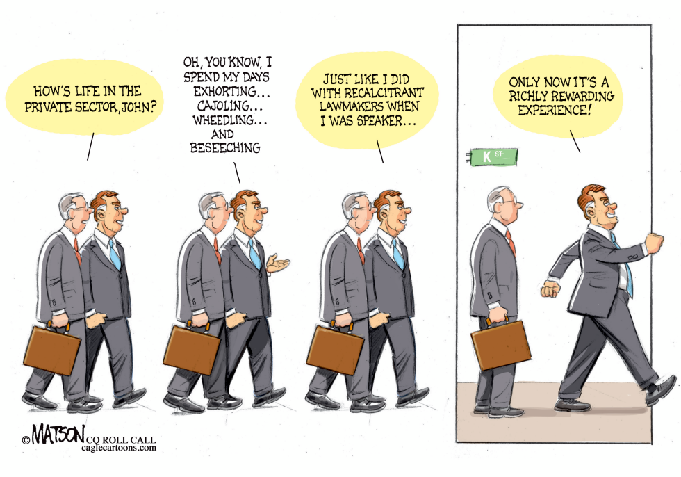 Former Speaker John Boehner Joins K Street Lobbyist Firm-COLOR