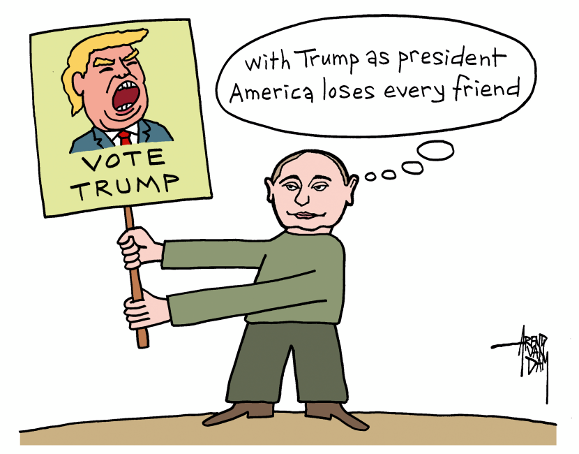 Putin supporting Trump