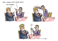 DONALD TRUMP BY JIMMY FALLON by Marian Kamensky