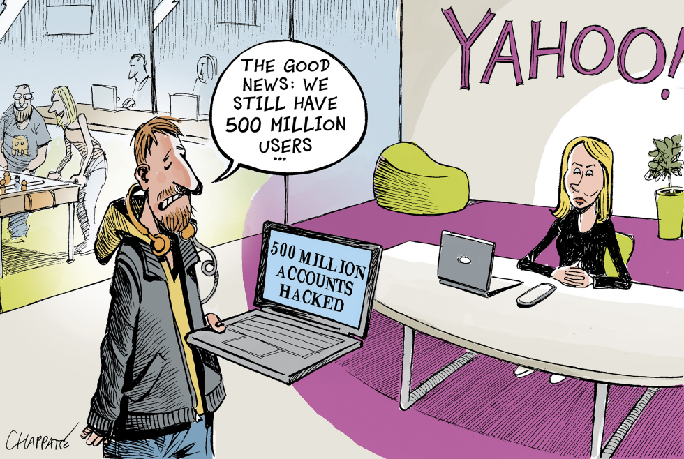  MASSIVE DATA BREACH AT YAHOO by Patrick Chappatte